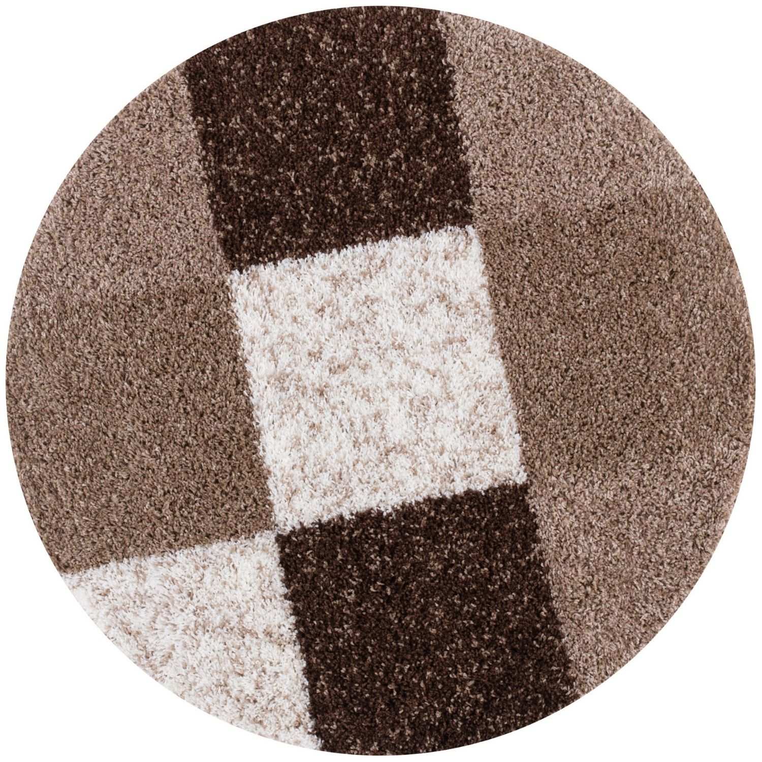 Myshaggy Geometric Brown Rug - Bargainia.com - 