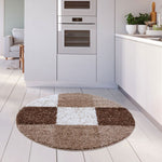 Myshaggy Geometric Brown Rug - Bargainia.com - 