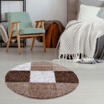 Myshaggy Geometric Brown Rug - Bargainia.com - 