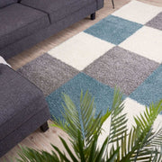 Myshaggy Geometric Duck Egg Blue Rug - Bargainia.com - 5060912234561 - 2935