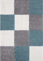 Myshaggy Geometric Duck Egg Blue Rug - Bargainia.com - 