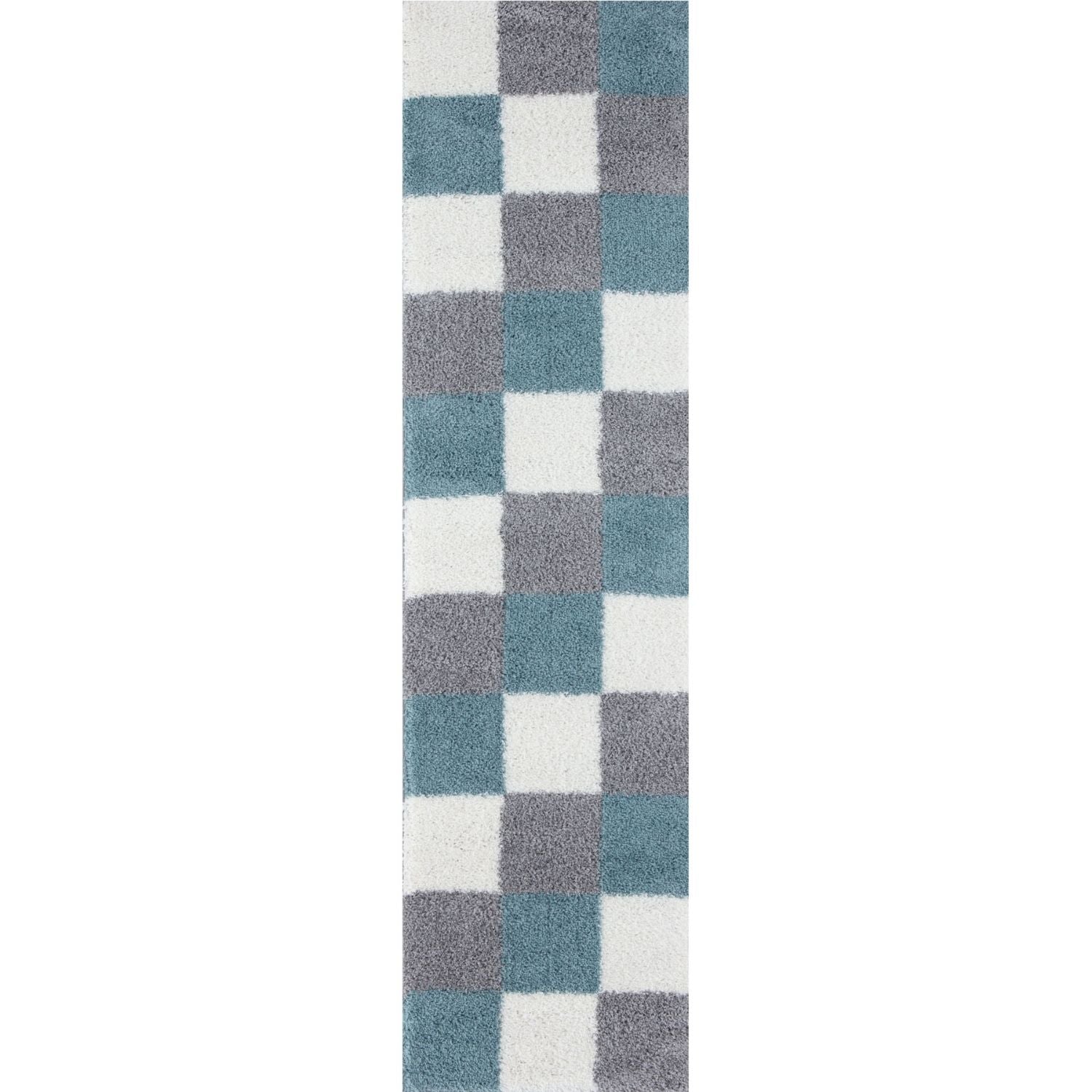 Myshaggy Geometric Duck Egg Blue Rug - Bargainia.com - 