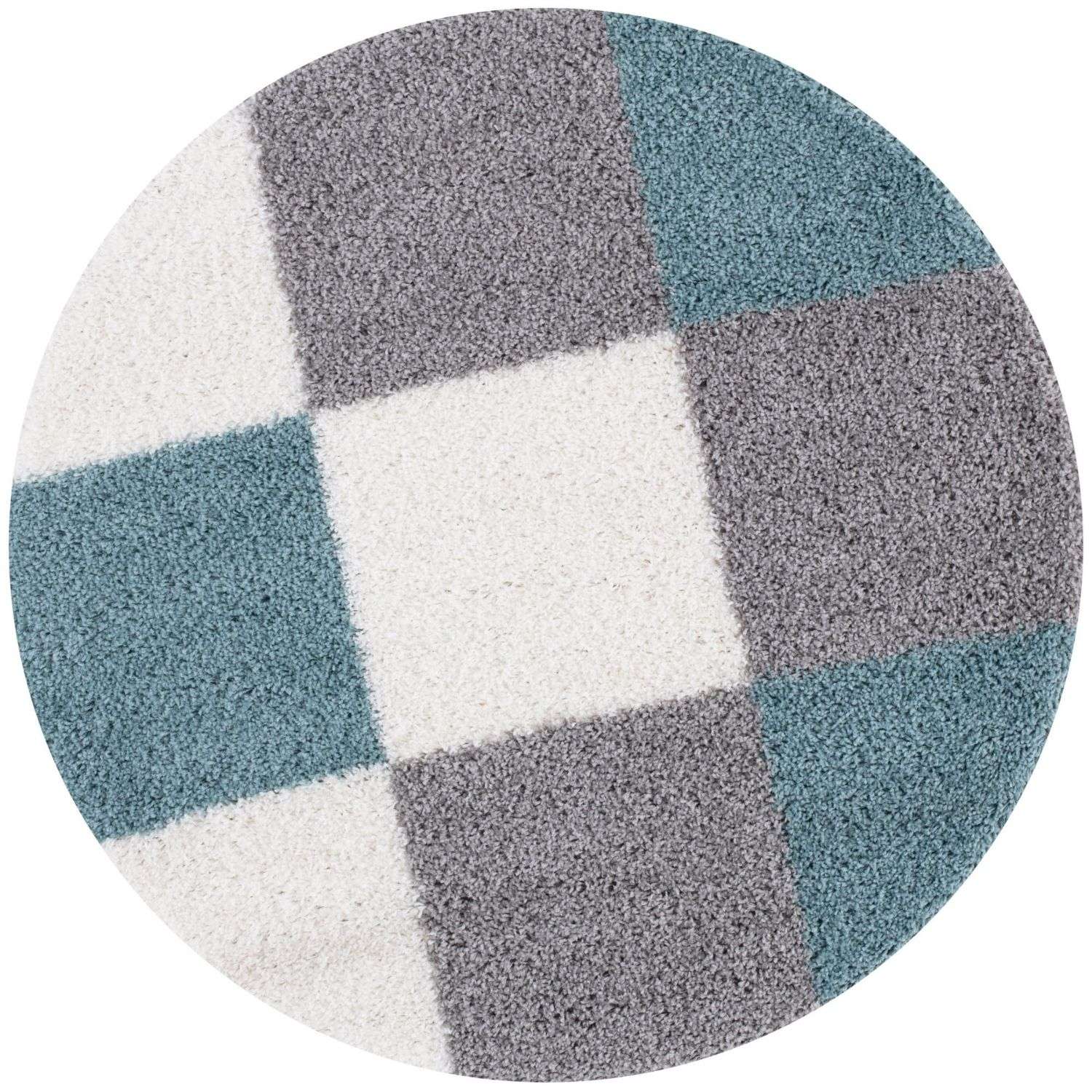 Myshaggy Geometric Duck Egg Blue Rug - Bargainia.com - 5060912234608 - 2939