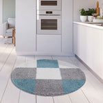 Myshaggy Geometric Duck Egg Blue Rug - Bargainia.com - 