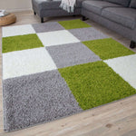 Myshaggy Geometric Green Rug - Bargainia.com - 
