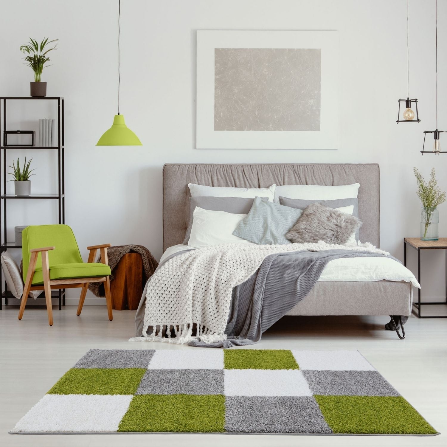 Myshaggy Geometric Green Rug - Bargainia.com - 5060912234967 - 2945