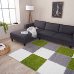 Myshaggy Geometric Green Rug - Bargainia.com - 
