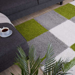 Myshaggy Geometric Green Rug - Bargainia.com - 