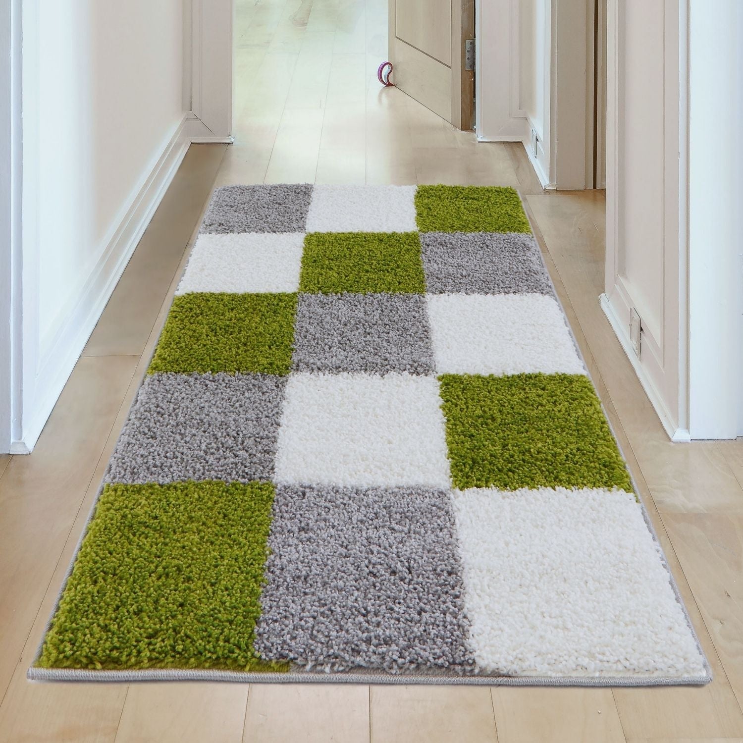 Myshaggy Geometric Green Rug - Bargainia.com - 