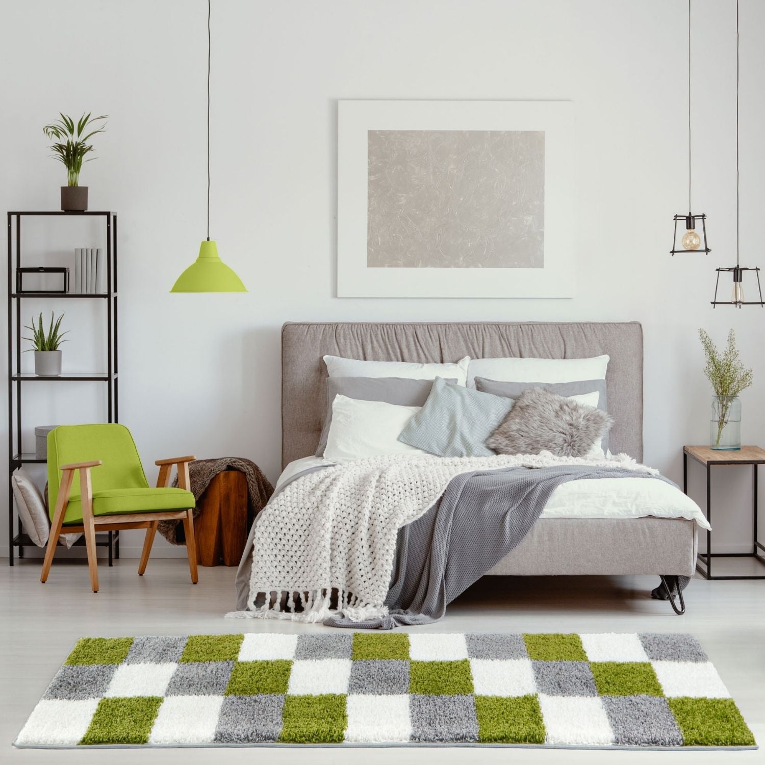 Myshaggy Geometric Green Rug - Bargainia.com - 5060912234981 - 2947