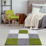 Myshaggy Geometric Green Rug - Bargainia.com - 