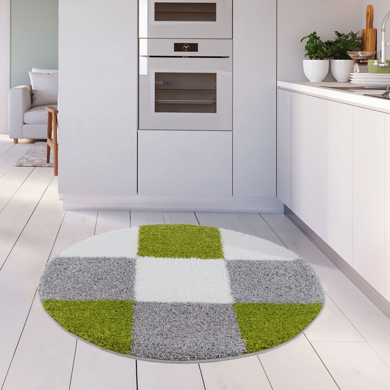 Myshaggy Geometric Green Rug - Bargainia.com - 5060912235001 - 2949