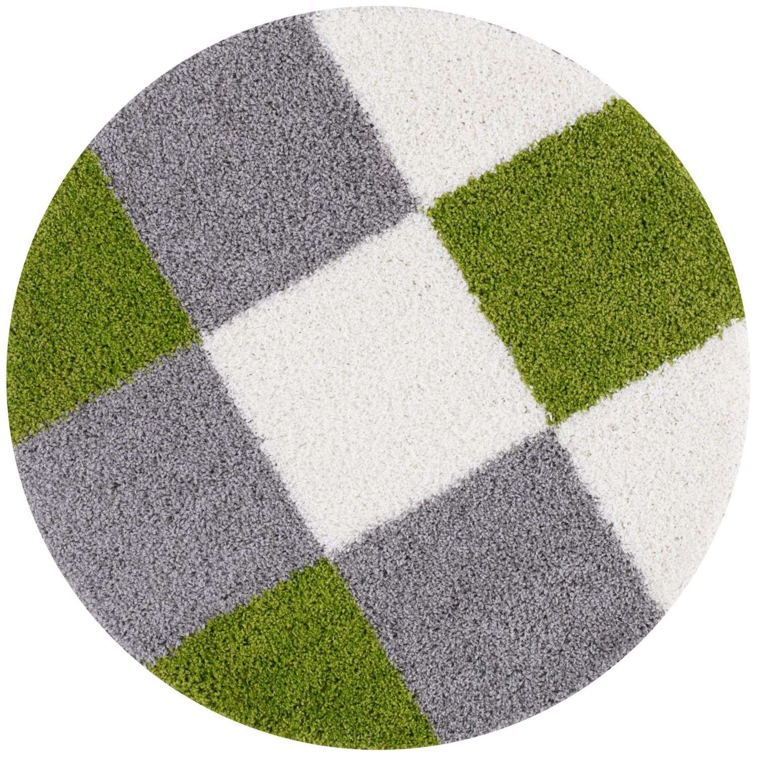 Myshaggy Geometric Green Rug - Bargainia.com - 