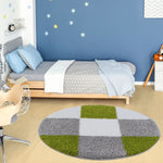 Myshaggy Geometric Green Rug - Bargainia.com - 