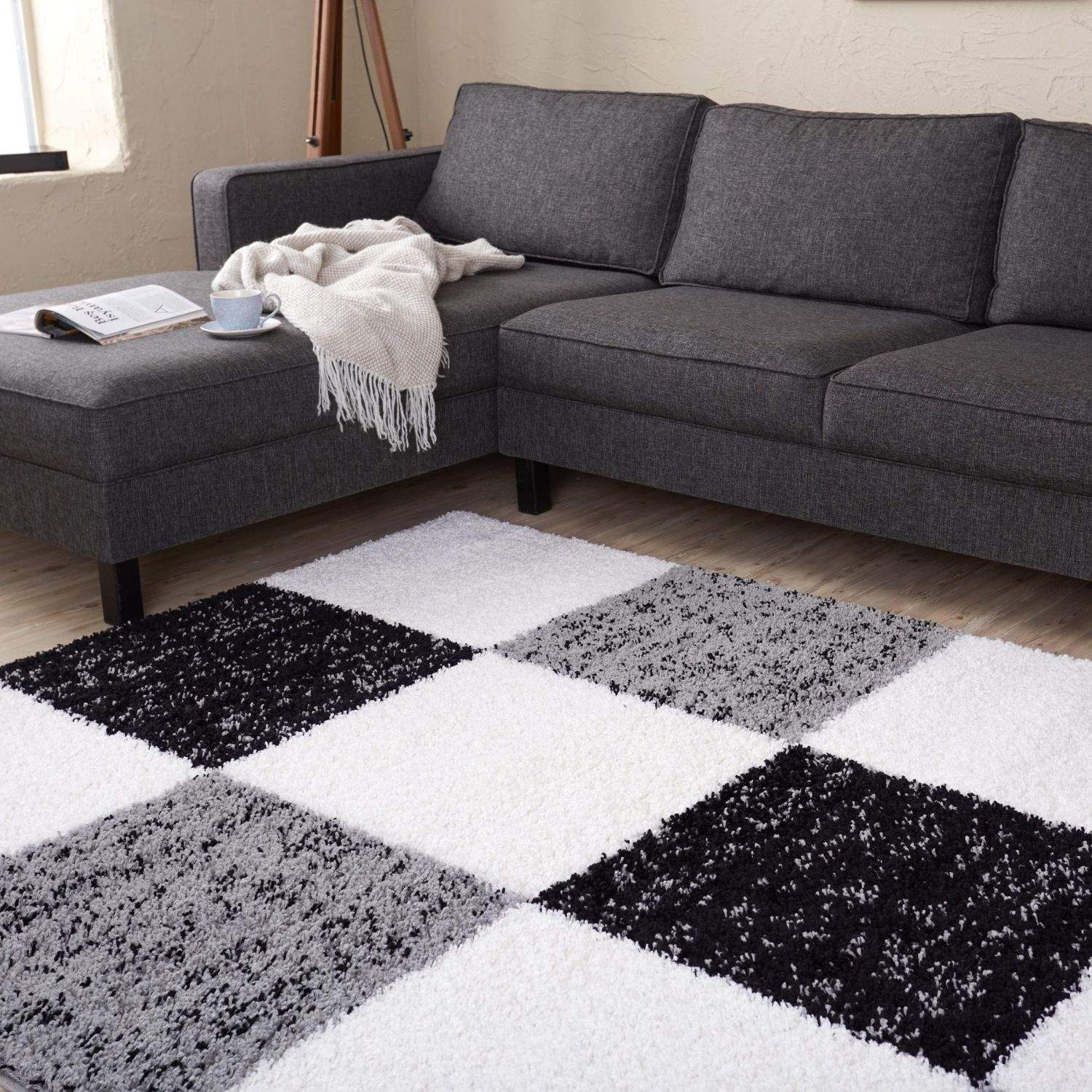 Myshaggy Geometric Grey Rug - Bargainia.com - 5060912234264 - 2905