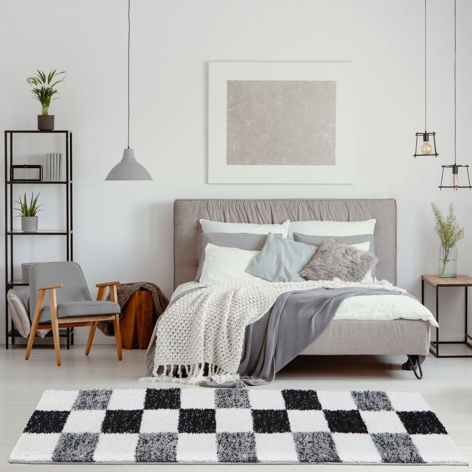 Myshaggy Geometric Grey Rug - Bargainia.com - 5060912234288 - 2907