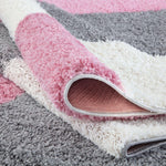 Myshaggy Geometric Pink Rug - Bargainia.com - 