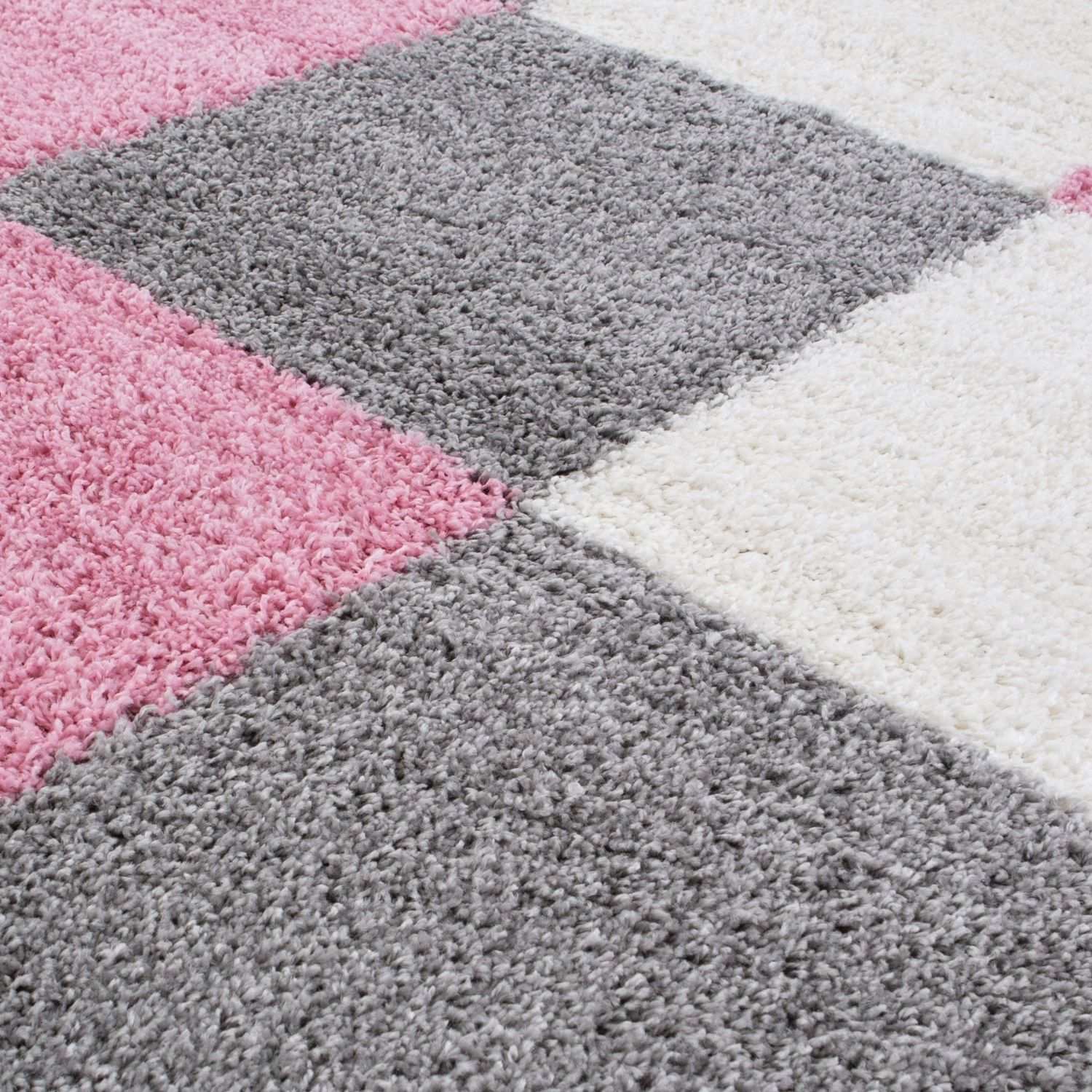 Myshaggy Geometric Pink Rug - Bargainia.com - 5060912234462 - 2955