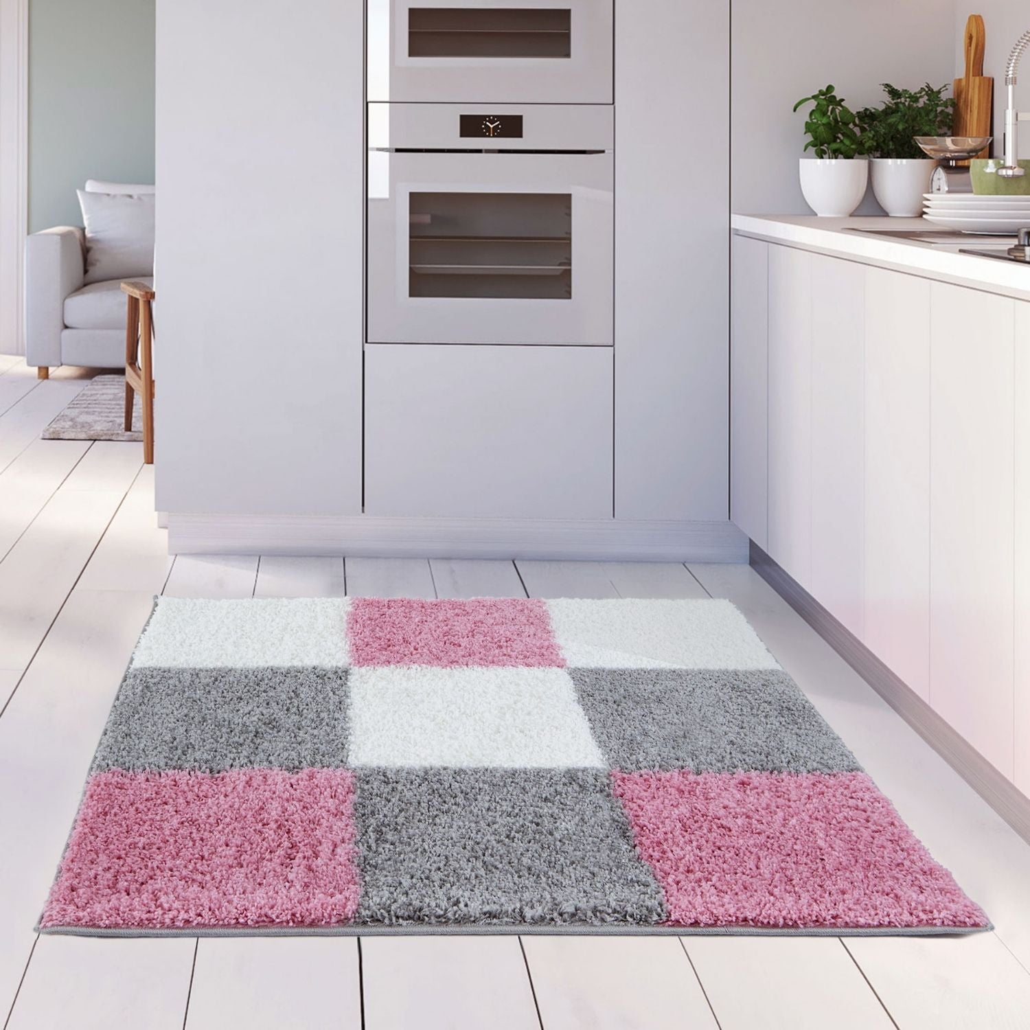 Myshaggy Geometric Pink Rug - Bargainia.com - 5060912234493 - 2958