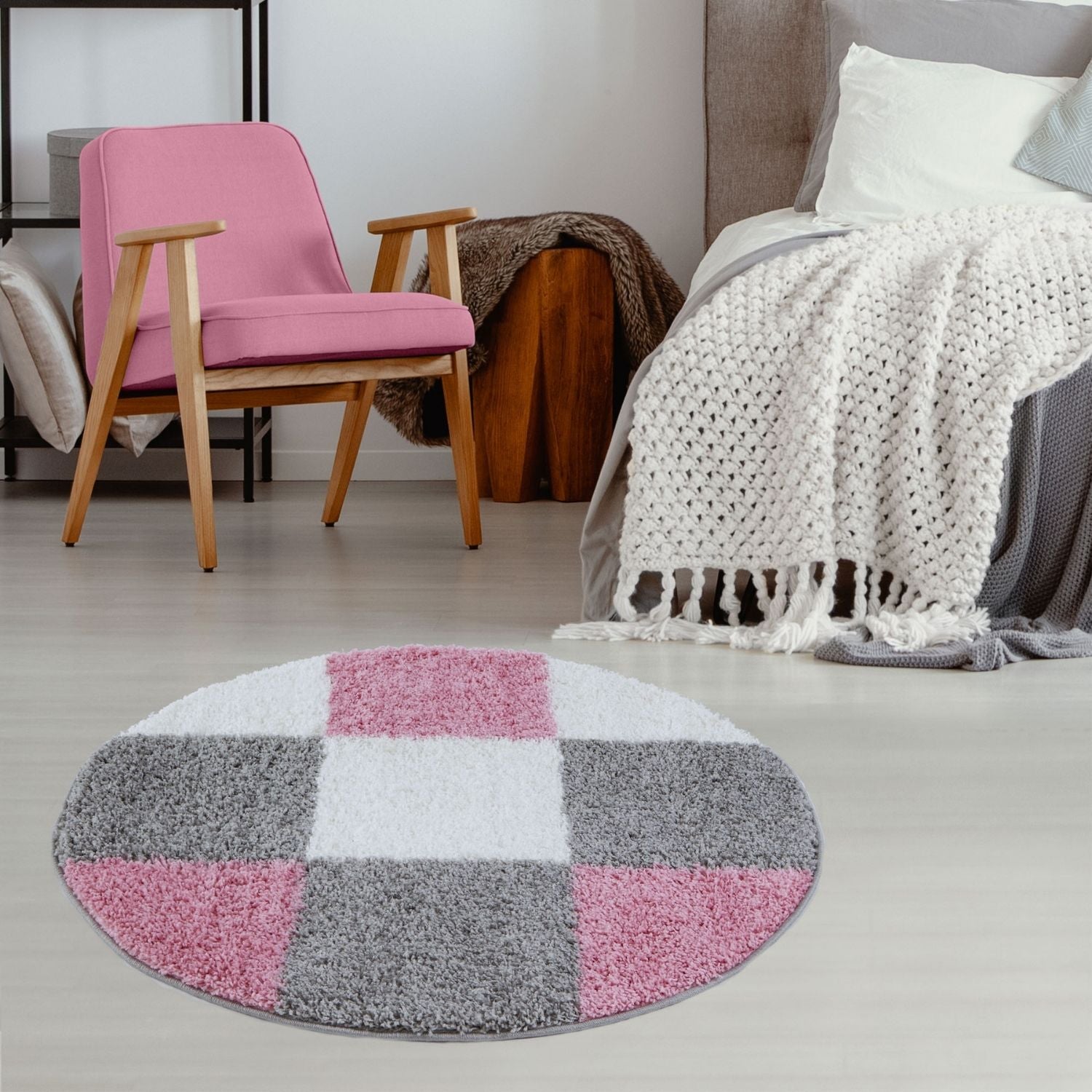 Myshaggy Geometric Pink Rug - Bargainia.com - 5060912234509 - 2959