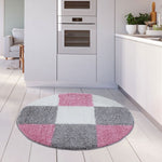 Myshaggy Geometric Pink Rug - Bargainia.com - 