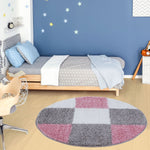 Myshaggy Geometric Pink Rug - Bargainia.com - 
