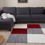 Myshaggy Geometric Red Rug - Bargainia.com - 