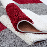Myshaggy Geometric Red Rug - Bargainia.com - 