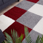 Myshaggy Geometric Red Rug - Bargainia.com - 