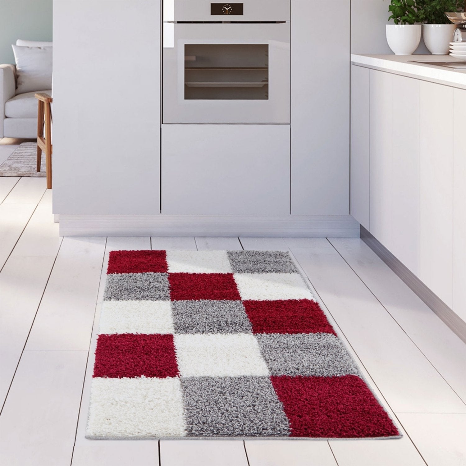 Myshaggy Geometric Red Rug - Bargainia.com - 5060912234769 - 2925