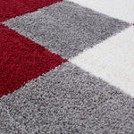 Myshaggy Geometric Red Rug - Bargainia.com - 