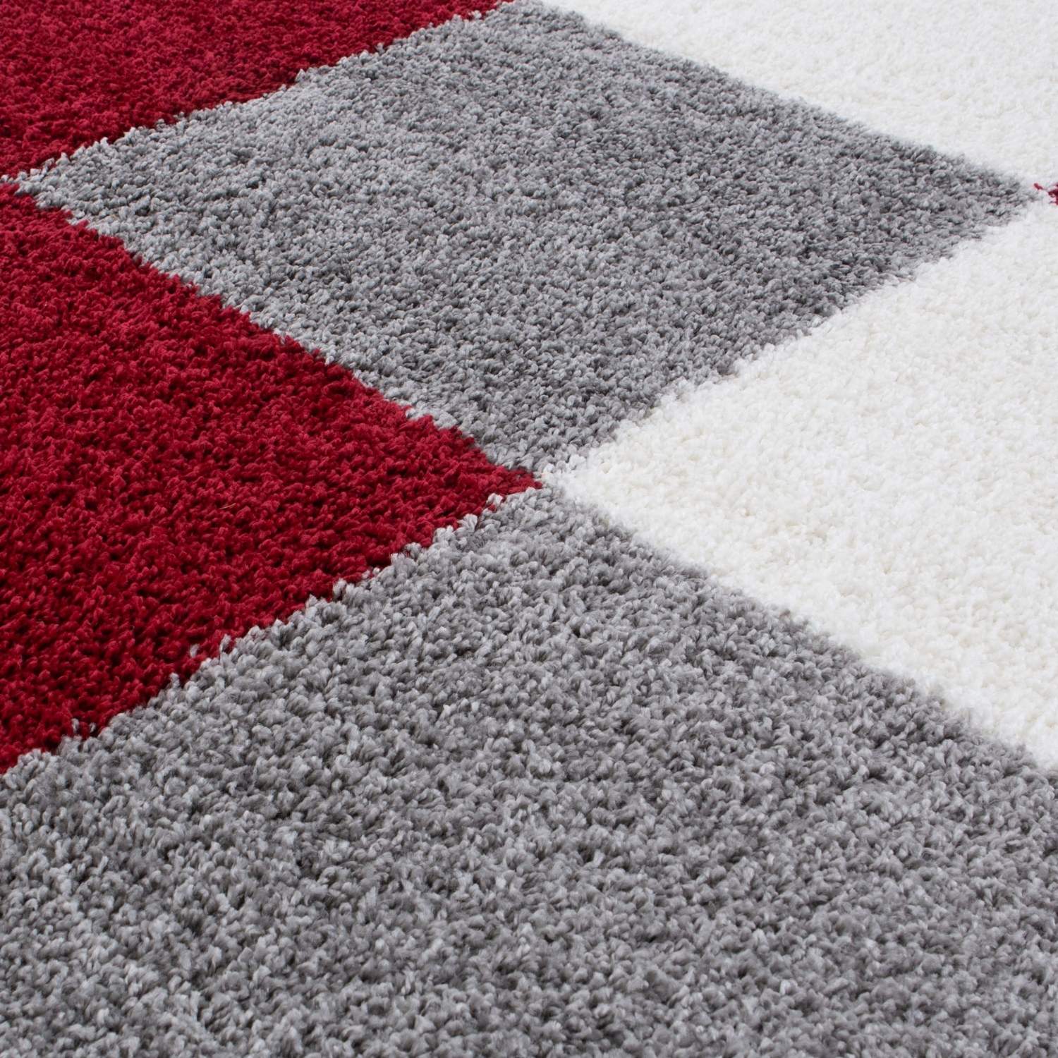 Myshaggy Geometric Red Rug - Bargainia.com - 