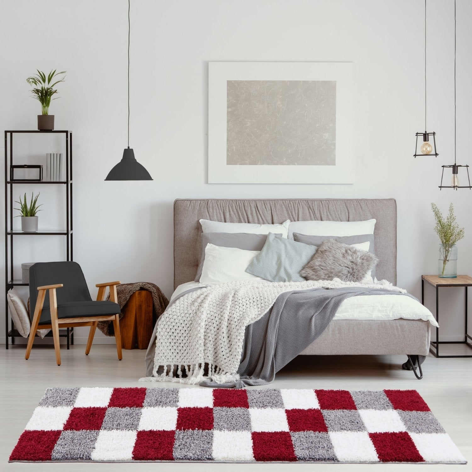 Myshaggy Geometric Red Rug - Bargainia.com - 5060912234783 - 2927