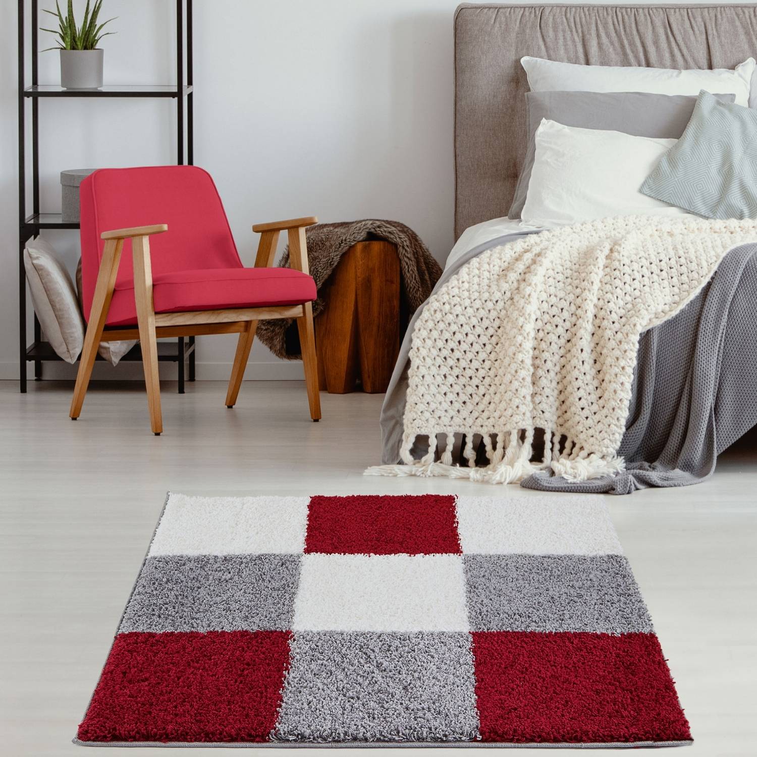 Myshaggy Geometric Red Rug - Bargainia.com - 5060912234790 - 2928