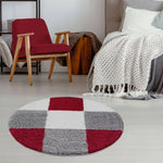 Myshaggy Geometric Red Rug - Bargainia.com - 