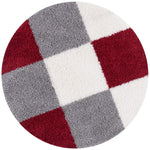 Myshaggy Geometric Red Rug - Bargainia.com - 