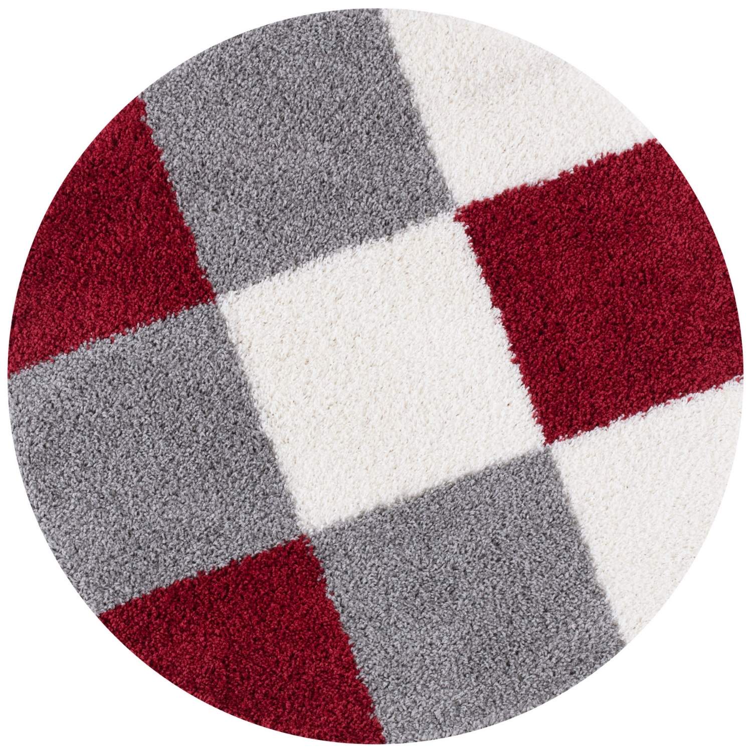 Myshaggy Geometric Red Rug - Bargainia.com - 
