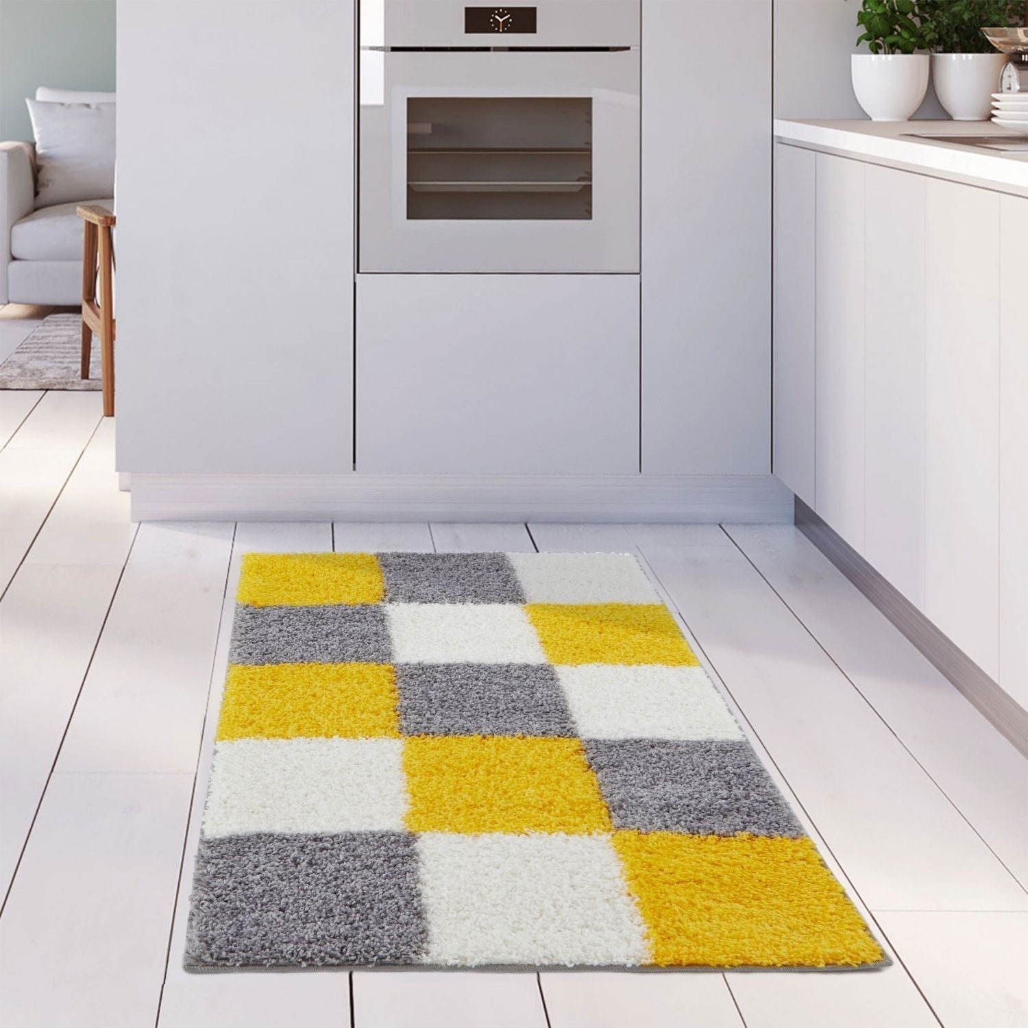 Myshaggy Geometric Yellow Rug - Bargainia.com - 5060912234660 - 2885
