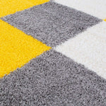 Myshaggy Geometric Yellow Rug - Bargainia.com - 