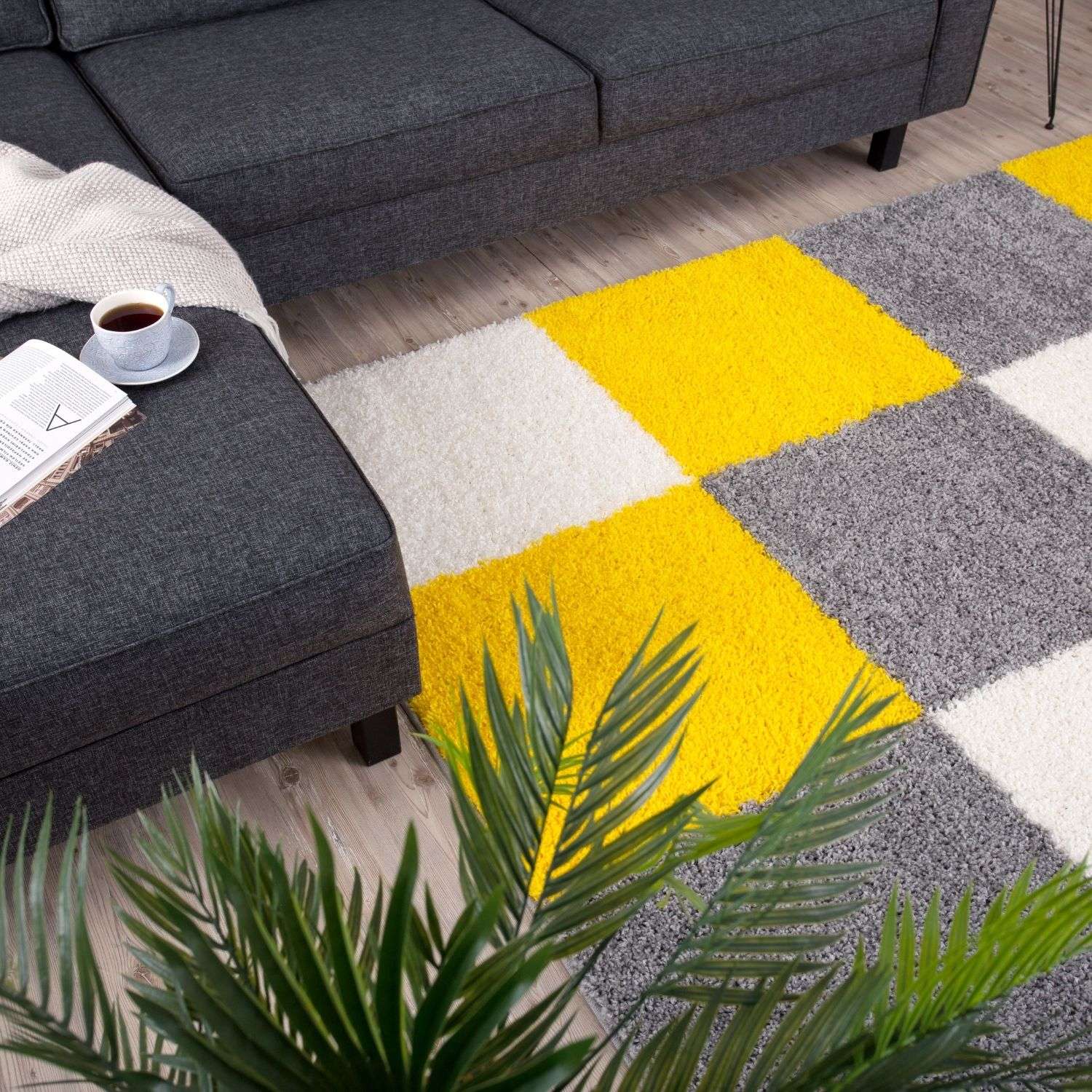 Myshaggy Geometric Yellow Rug - Bargainia.com - 5060912234660 - 2885