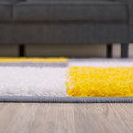 Myshaggy Geometric Yellow Rug - Bargainia.com - 