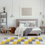 Myshaggy Geometric Yellow Rug - Bargainia.com - 
