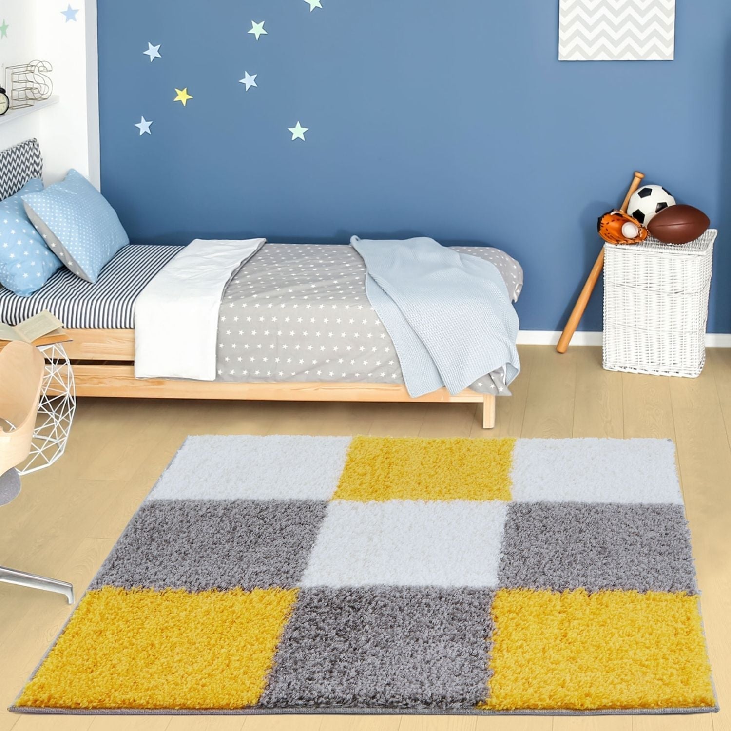 Myshaggy Geometric Yellow Rug - Bargainia.com - 