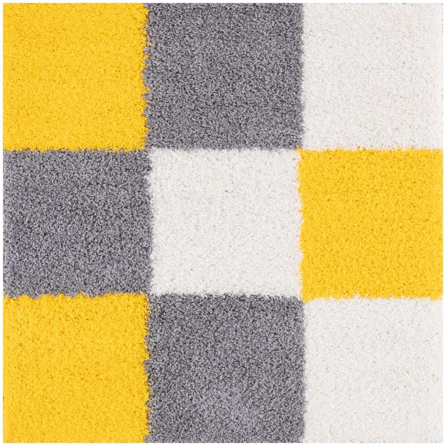 Myshaggy Geometric Yellow Rug - Bargainia.com - 