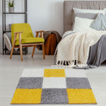 Myshaggy Geometric Yellow Rug - Bargainia.com - 