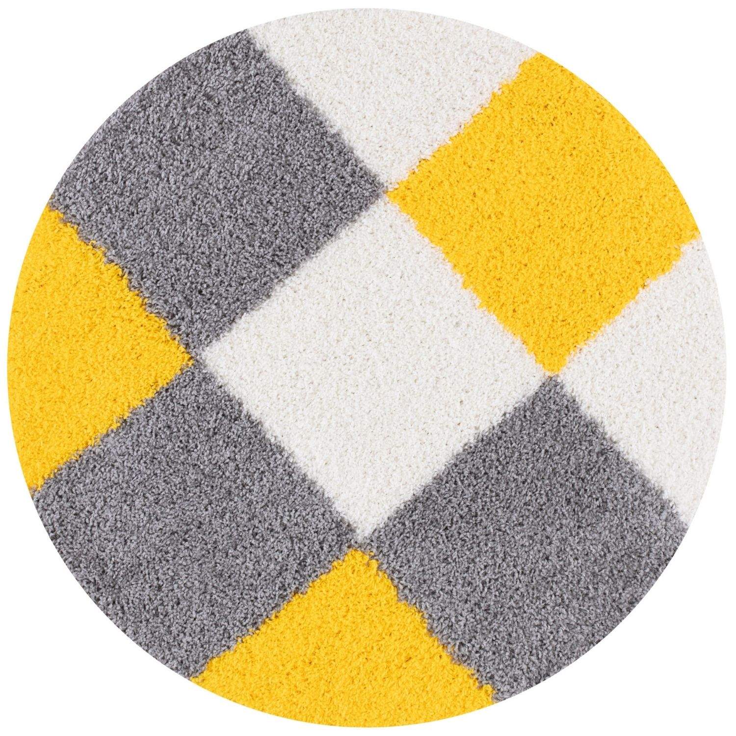 Myshaggy Geometric Yellow Rug - Bargainia.com - 5060912234707 - 2889