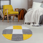 Myshaggy Geometric Yellow Rug - Bargainia.com - 