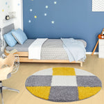 Myshaggy Geometric Yellow Rug - Bargainia.com - 
