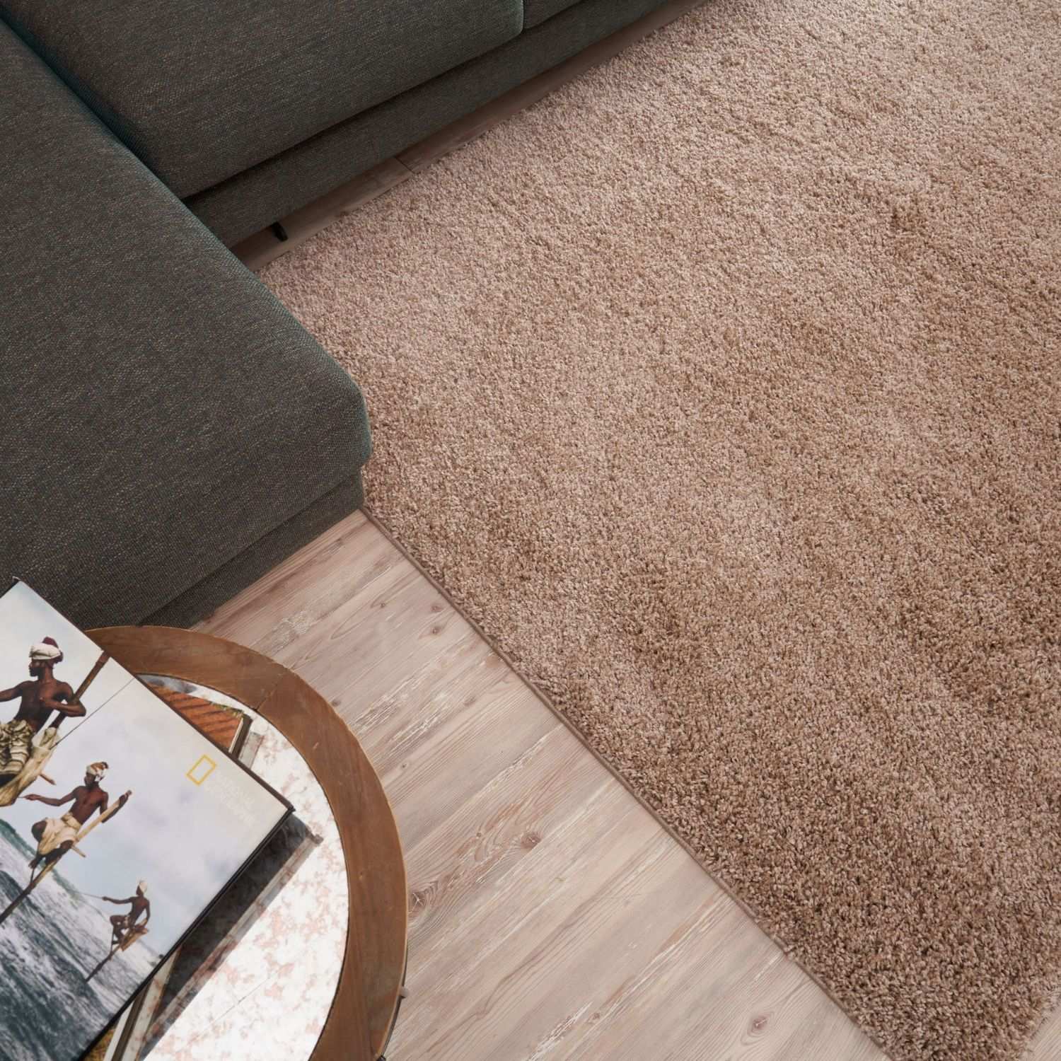 Myshaggy Solid Beige Rug - Bargainia.com - 5060912230303 - 2737