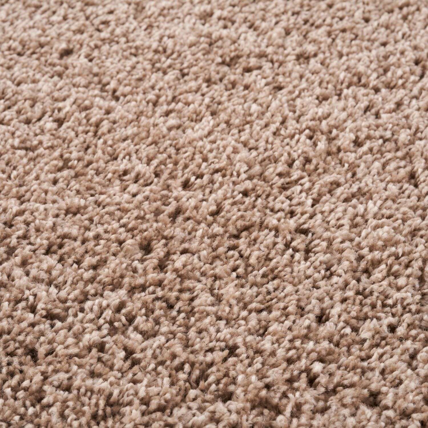 Myshaggy Solid Beige Rug - Bargainia.com - 